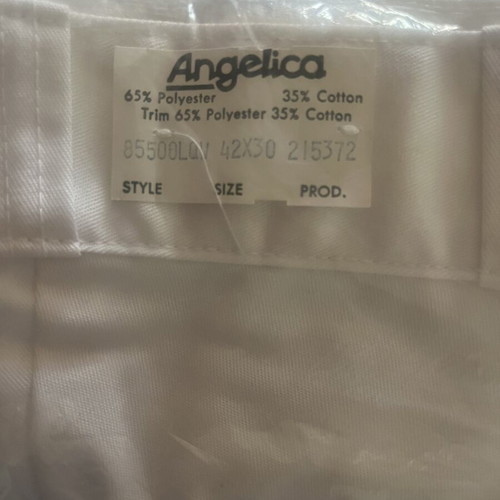 Angelica Uniform men's work pants new, white, size XXL