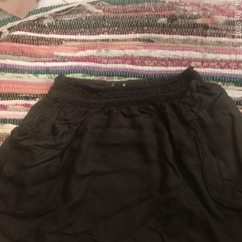 Linen skirt used, dark gray with lining