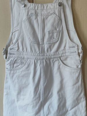 Evisu Donna white denim overall size M like new