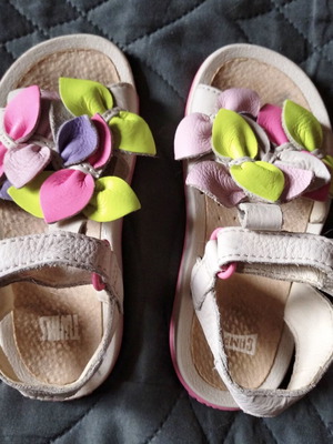 Camper sandals for girl size 25 used, multicolored