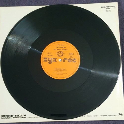 Jo Ann Jones Share My Joy vinyl record like new