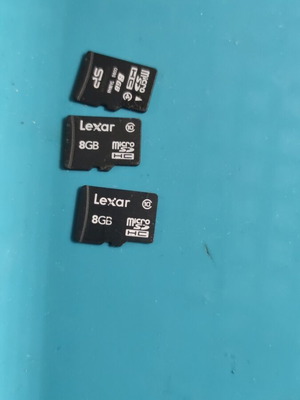Micro SD card pack of three 8GB
