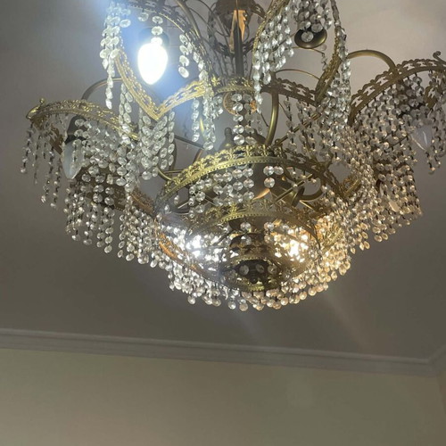 Lighting set with Swarovski crystals, like new, 3 pieces, gold