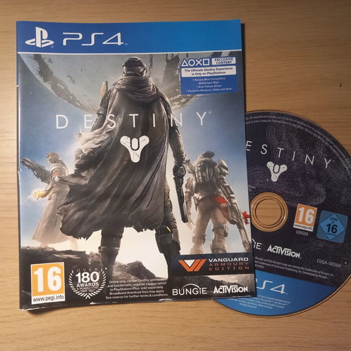 Destiny Vanguard Armour Edition PS4 game used with insert artwork