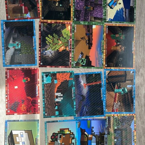 Panini Minecraft cards new in excellent condition