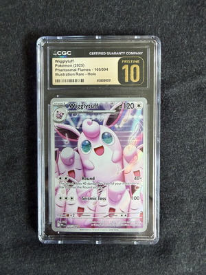 Pokemon Illustration Rare Wigglytuff 105/094 Phantasmal Flames CGC 10 pristine