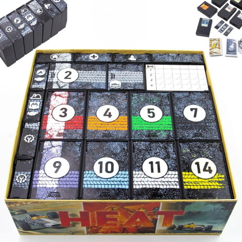 Heat Pedal to the Metal Board Game Organizer with 3 Expansions Insert