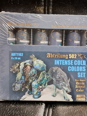 Set of 6 AK-Interactive Dense Acrylic Abteilung 502 tube acrylic paints new