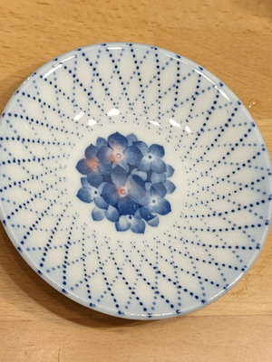 Ceramic decorative plate like new, hand-painted