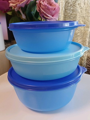 Tupperware Modular set of 3 containers 600ml, 1lt and 1.5lt new