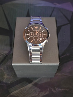 Ανδρικό ρολόι Emporio Armani καινούργιο, ασημί