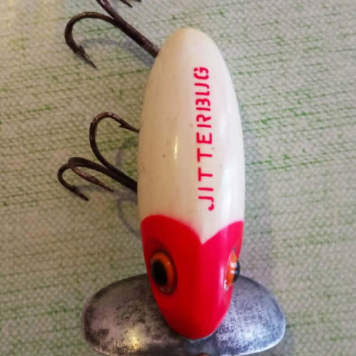Fred Arbogast Jitterbug vintage fishing lure used with original box