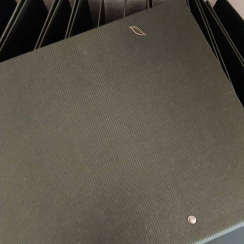 Ambar dark green binders like new, pack of 13 with 30 sleeves
