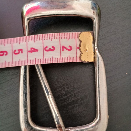 Belt Buckle silver metal adjustable, new