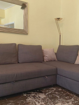 Corner sofa bed with storage like new