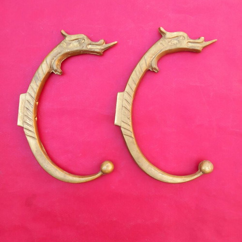 Brass hanger set of two