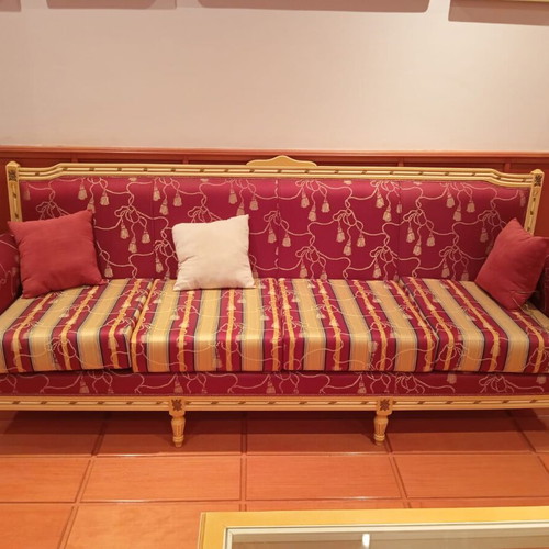 Collectible handmade 3-seater sofa like new