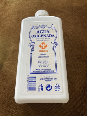 HIDRO 10 Volumes άδειο μπουκάλι υπεροξειδίου του υδρογόνου, 500 ml
