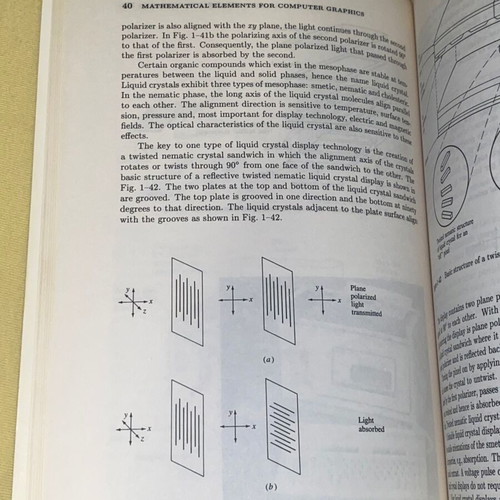 Mathematical Elements for Computer Graphics book like new