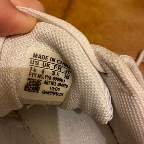 Adidas women's athletic shoes used, white, size 39