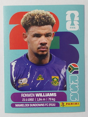 FIFA World Cup 2026 Ronwen Williams South Africa sticker