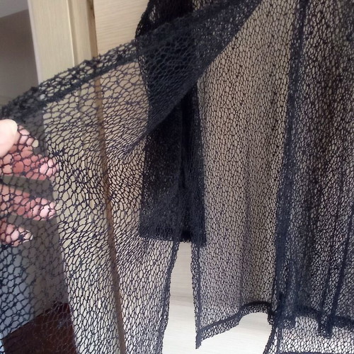 Black Mesh Kimono Cardigan XL like new