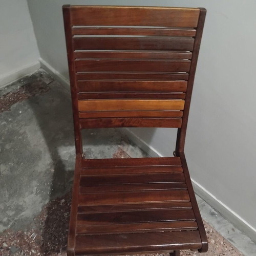 Spot folding armchair Acacia wood like new, set of 2