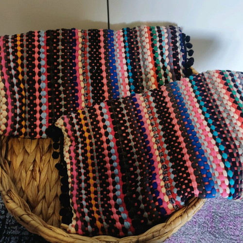 Handmade clutch bag like new, multicolored