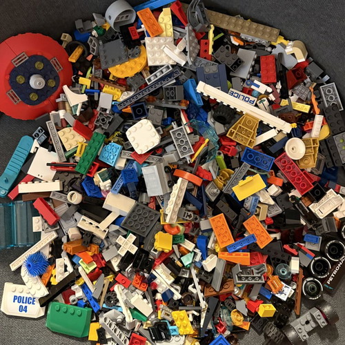 Lego authentic pieces like new, 1kg set with diverse parts