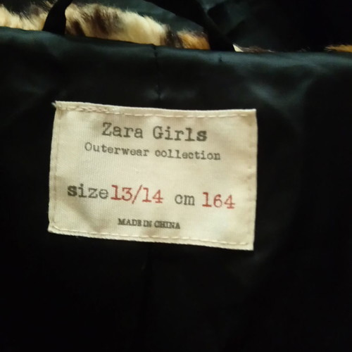 Leopard coat used, size S