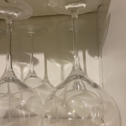 Wine glasses set of 6 like new, large