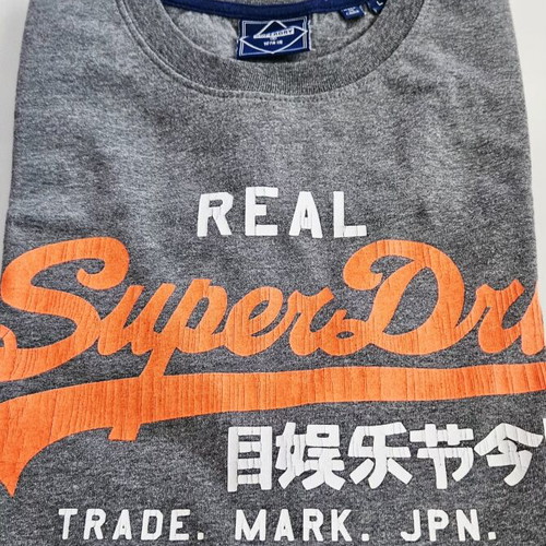 Superdry T-shirt μέγεθος L σαν καινούργιο, γκρι βαμβάκι
