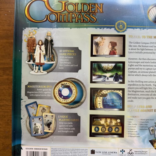 The Golden Compass DVD board game like new