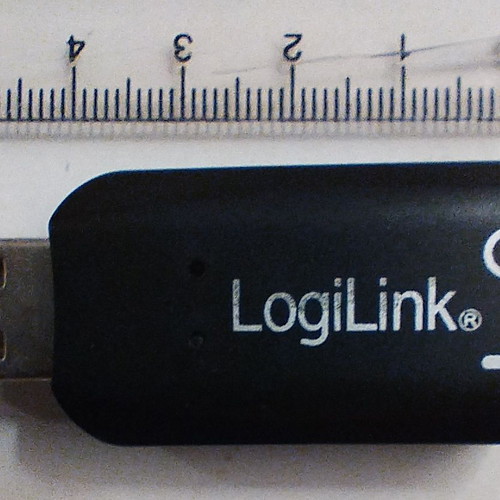 Usb sound card used Logilink UA0053 external
