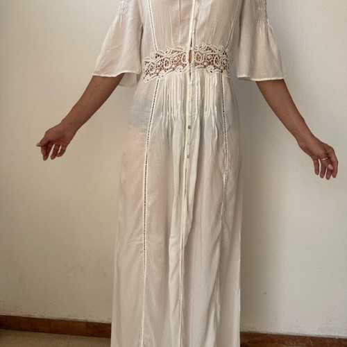 Maxi white dress Zara like new, size S