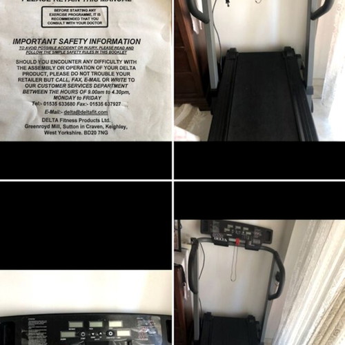 Delta Fitness Treadmill like new with 7 programs and folding design