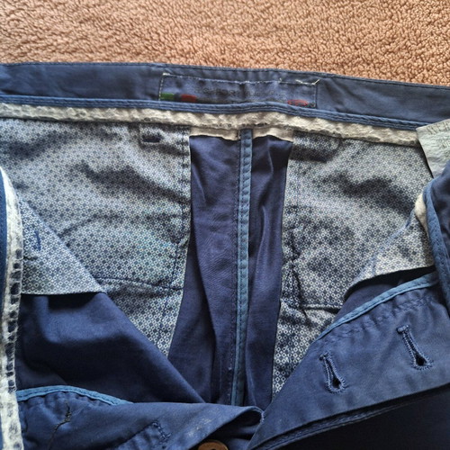 Men's blue cotton pants like new, size M, Richport