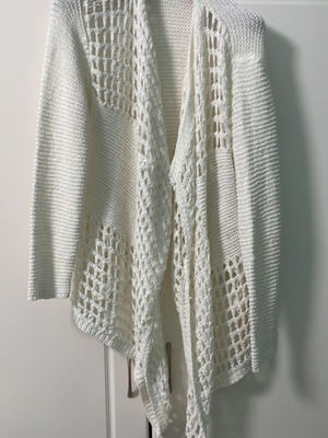 Women's knitted cardigan Place du Jour, size S-M, white