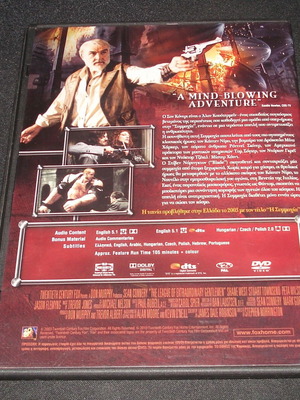 The League of Extraordinary Gentlemen DVD used with subtitles