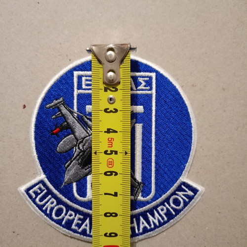 European Champion Greece Aviation Patch new with Greek flag and F16