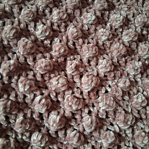 Handmade baby blanket new with hypoallergenic velour yarn