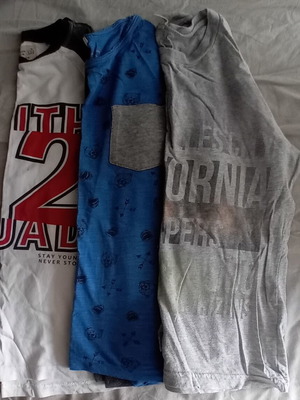 Set of 3 long-sleeve shirts Mango and Zara for boy 7-8 years like new, multicolor