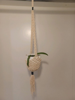 Macrame kaspó for pot diameter 12 cm length 75 cm new