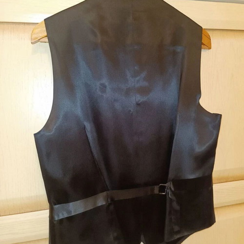 Rococo black vest size M new with bow tie gift