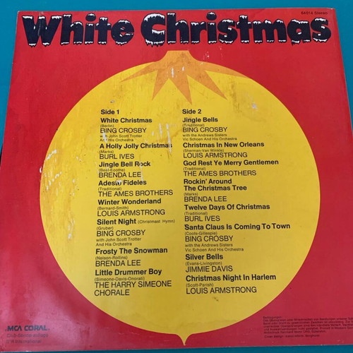 White Christmas vinyl record used
