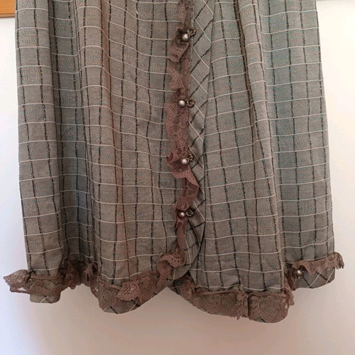 Handmade vintage dress with shoulder pads and glitter like new, size M