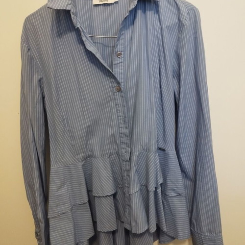 Toi&Moi shirt with tail blue like new size M