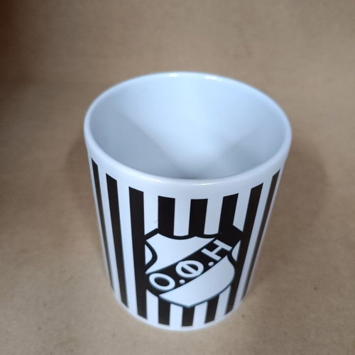 Ofi Mug Black and White Striped New Official Replica