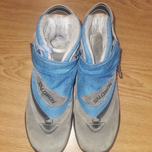 Salomon Adventure 7 hiking boots like new, size 37.5, grey and blue