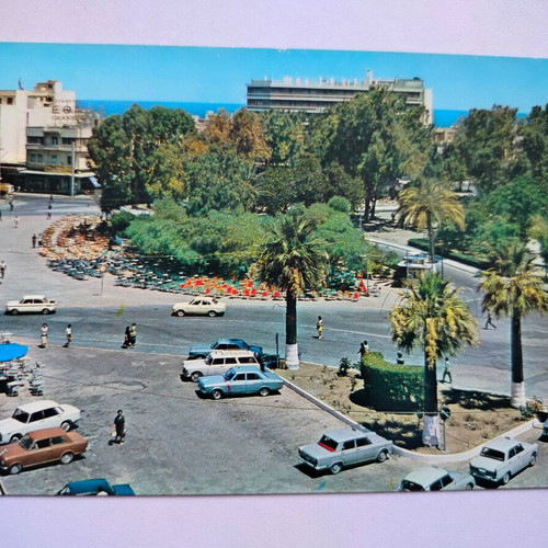 Έγχρωμο καρτ-ποστάλ Ηράκλειο - Πλατεία Ελευθερίας